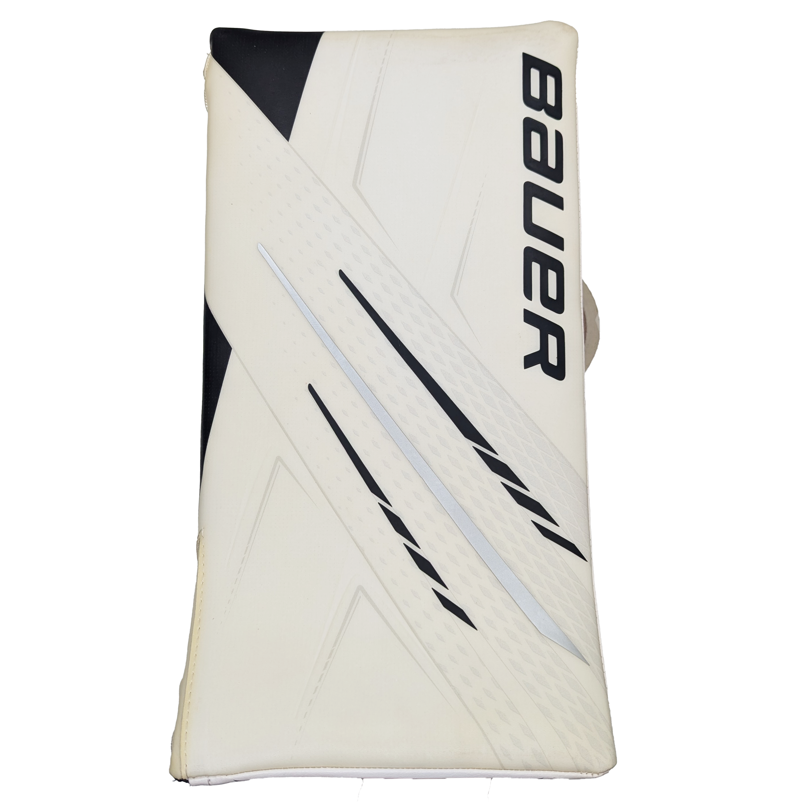 Bauer Vapor Hyperlite – Bloqueur de gardien AHL Pro Stock (blanc/noir/argent)
